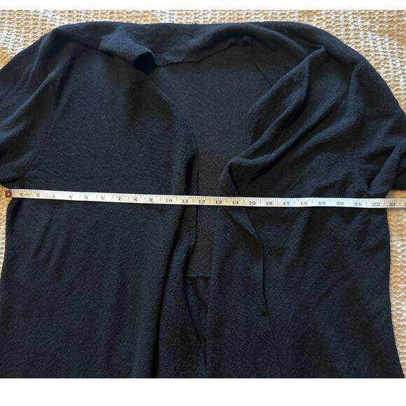 Eileen Fisher Black Knit Cardigan‎ Italian Yarn 1X - Picture 4 of 5